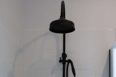 black shower rail