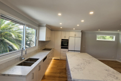 new marble kitchen under bench light