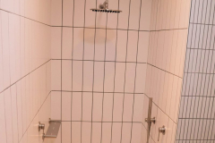 white kit kat tiles shower